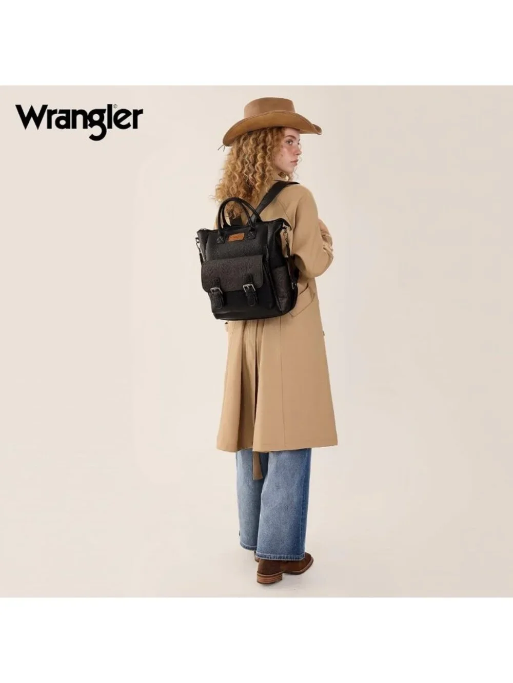 Stylish Convertible Black Backpack Purse for Women - Versatile Shoulder Bag